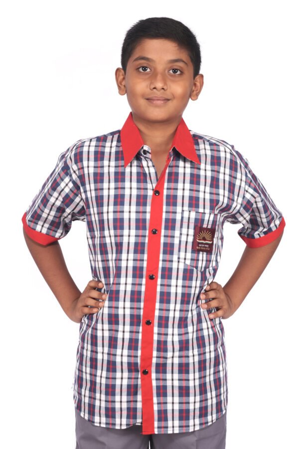 Unisex  Half sleeve Shirt  ,with formal collar  Kendriya Vidyalaya