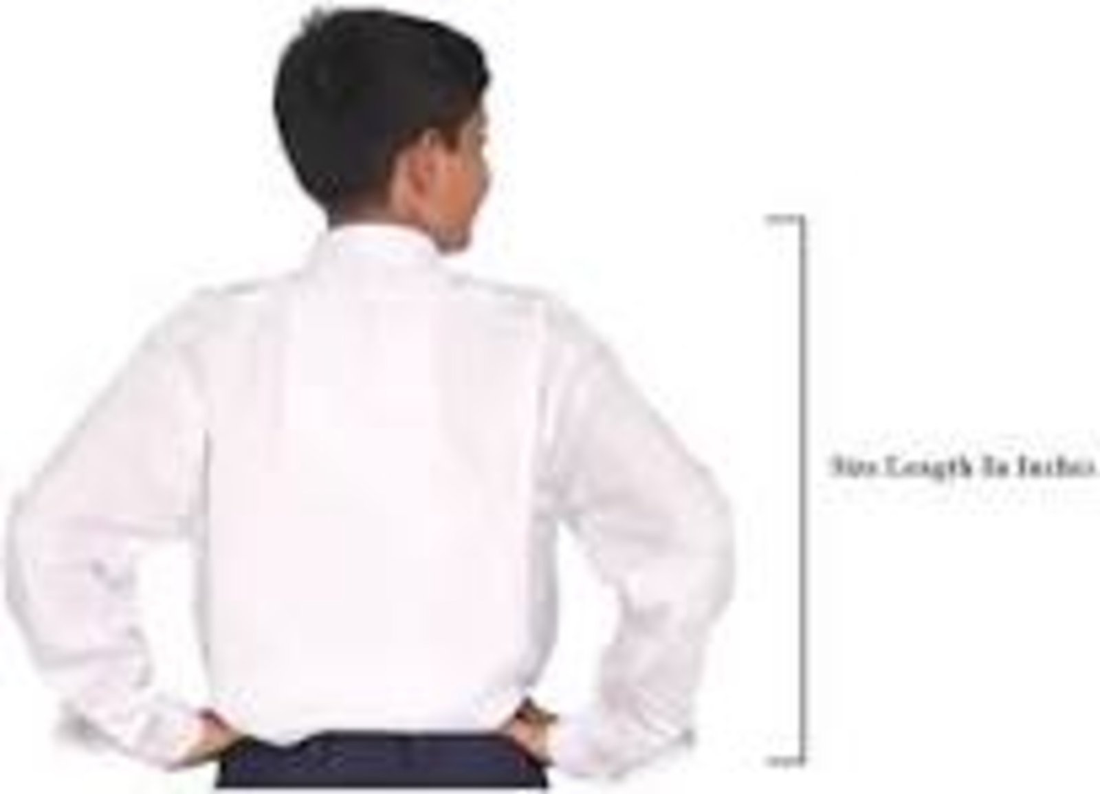Full sleeve white with a formal collar and Pocket for boys and girls school uniform